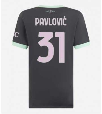 AC Milan Strahinja Pavlovic #31 Replika Tredjetrøje Dame 2024-25 Kortærmet